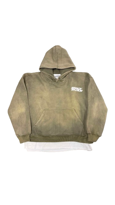 (PRE-ORDER 2-4 Weeks) Washed olive green hoodie